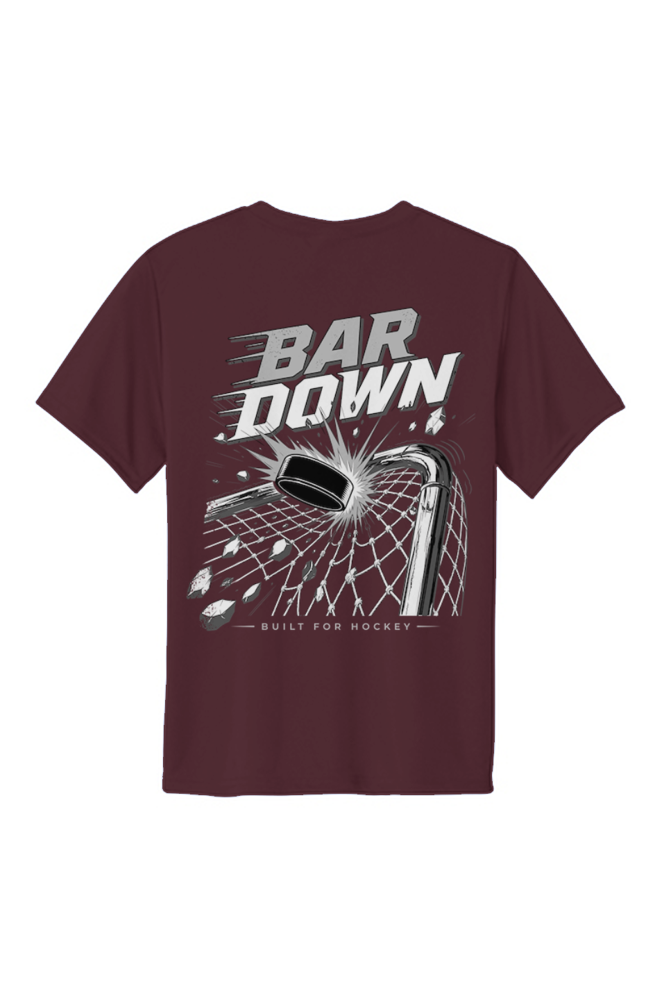 Bar Down Silver Clapper King Youth Performance Tee