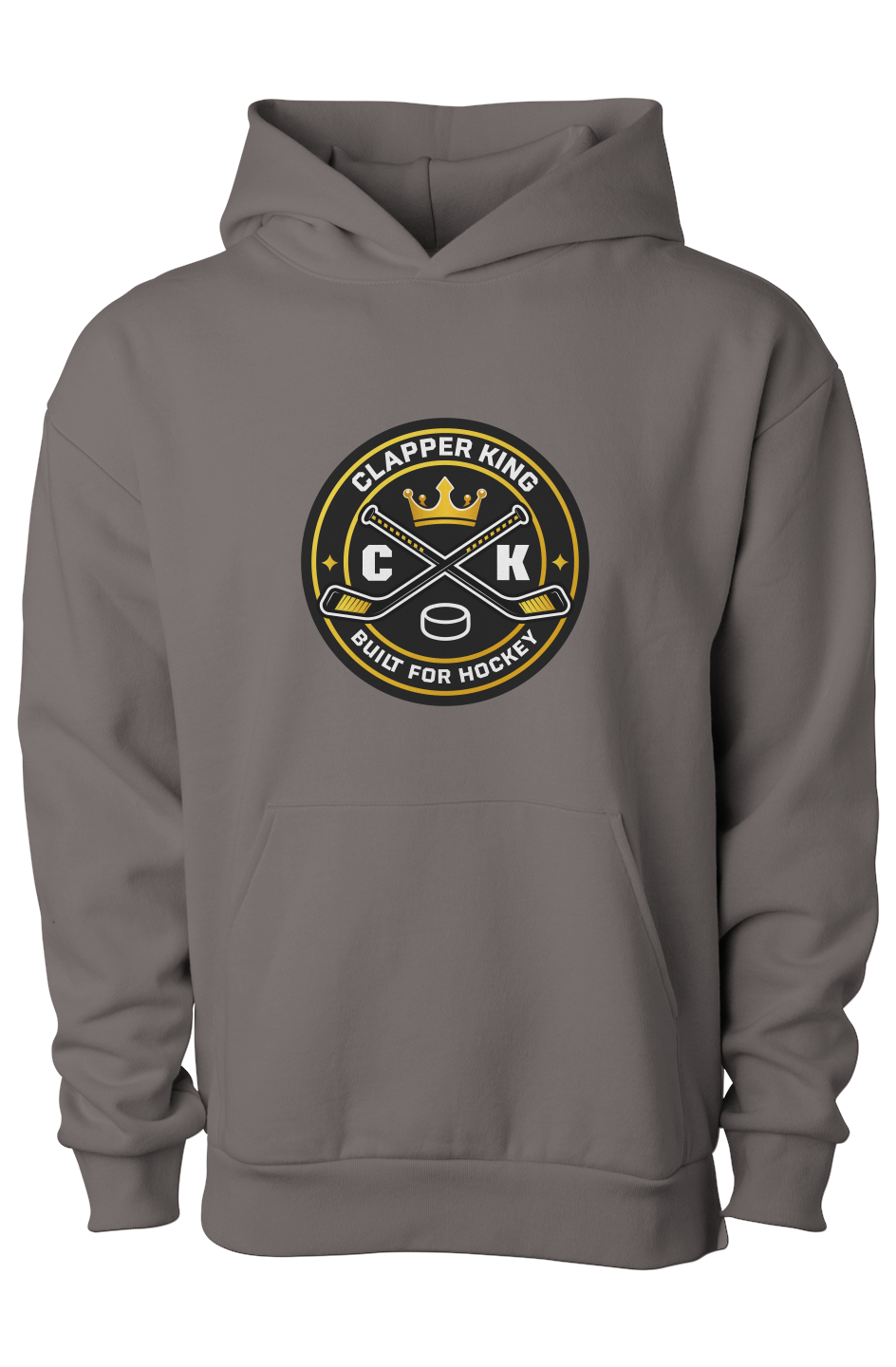 Clapper King Built for Hockey Adult Hoodie