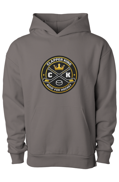 Clapper King Built for Hockey Adult Hoodie