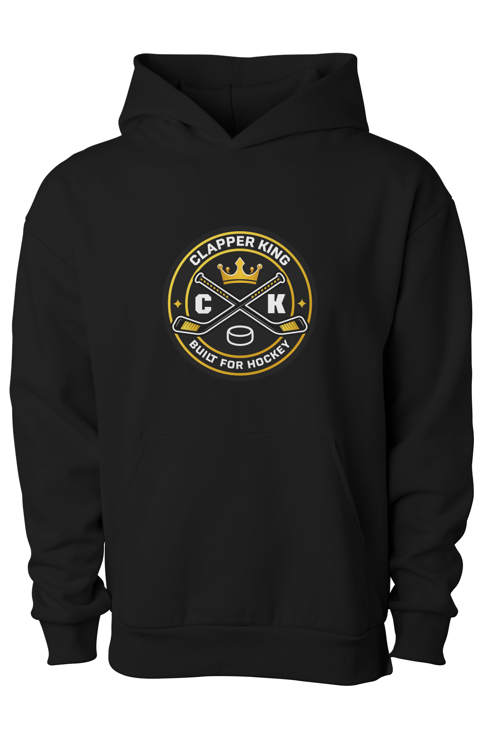 Clapper King Built for Hockey Adult Hoodie