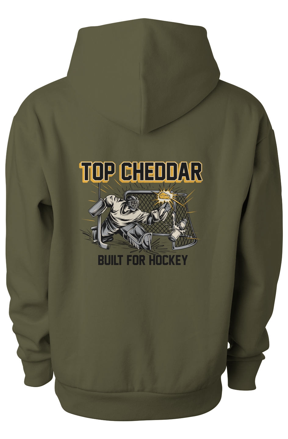 Top chedder Gold Clapper King Adult Hoodie