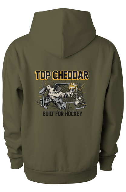 Top chedder Gold Clapper King Adult Hoodie