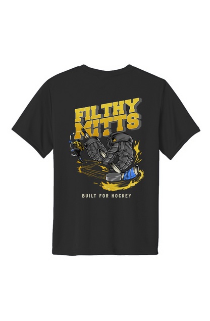 Filthy Mitts Gold Clapper King Youth Performance Tee