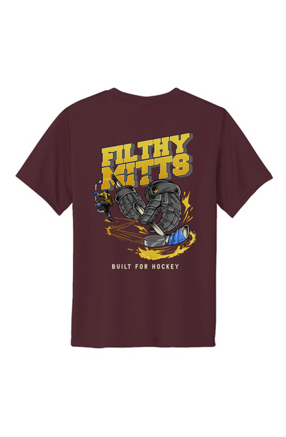 Filthy Mitts Gold Clapper King Youth Performance Tee