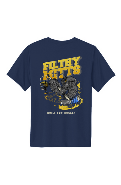 Filthy Mitts Gold Clapper King Youth Performance Tee