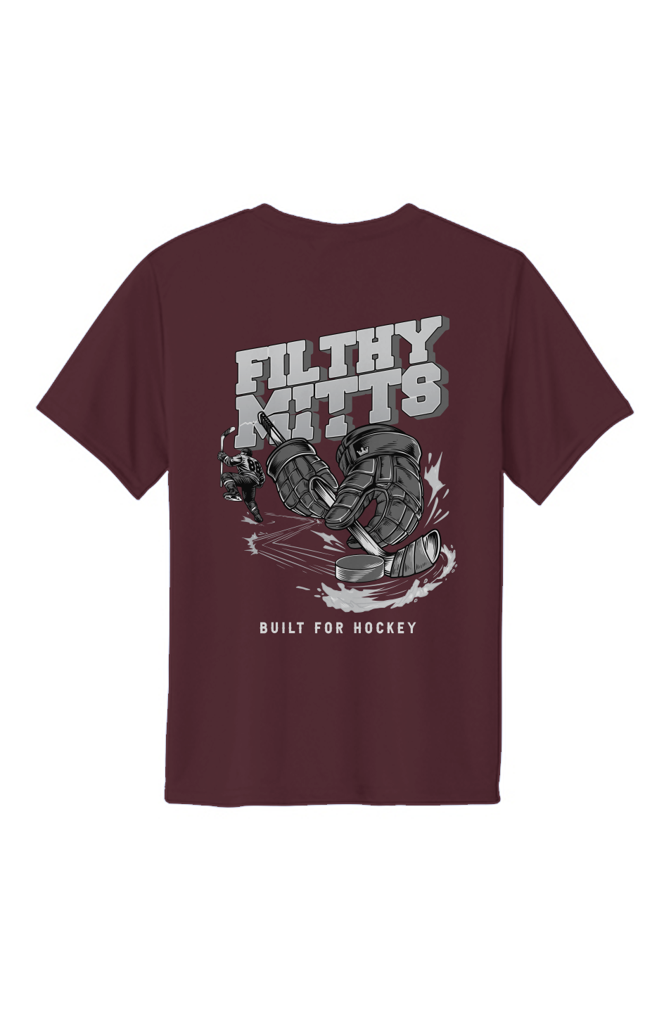 Filthy Mitts Silver Clapper King Youth Performance Tee