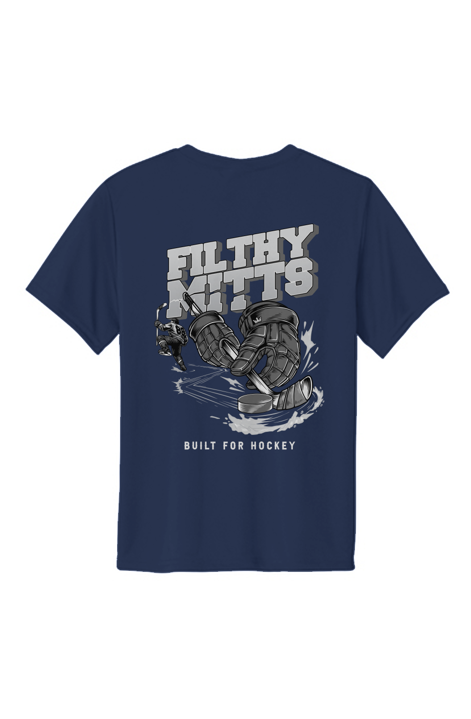 Filthy Mitts Silver Clapper King Youth Performance Tee