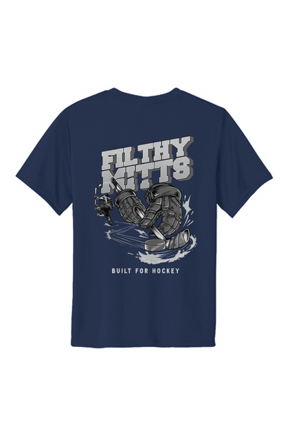 Filthy Mitts Silver Clapper King Youth Performance Tee