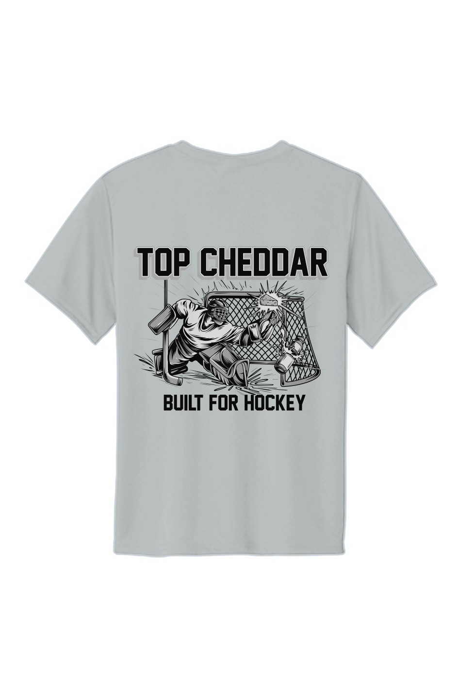 Top Chedder Silver Clapper King Youth Performance Tee