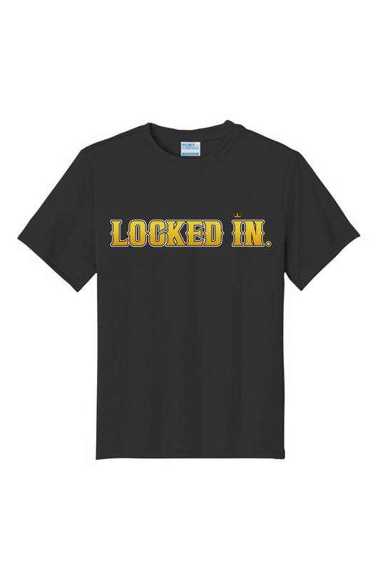 Locked in Gold Clapper King Youth Performance Tee