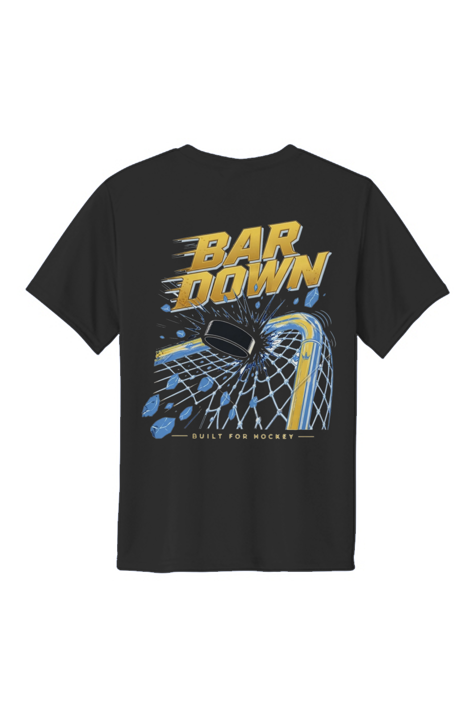 Bar Down Gold Clapper King Youth Performance Tee