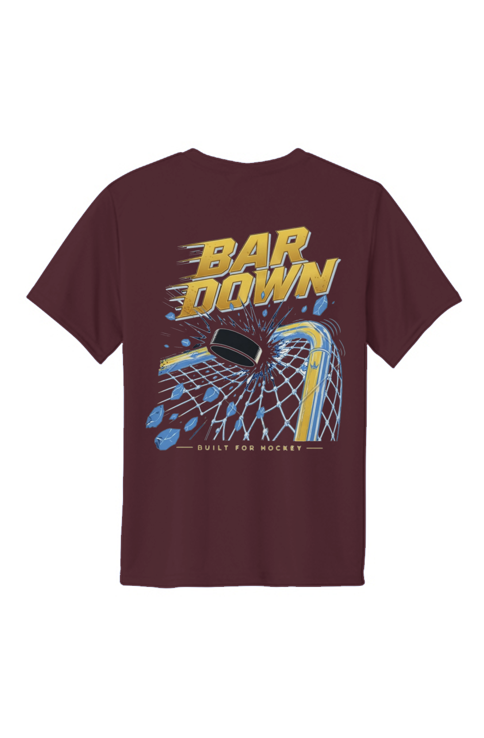 Bar Down Gold Clapper King Youth Performance Tee