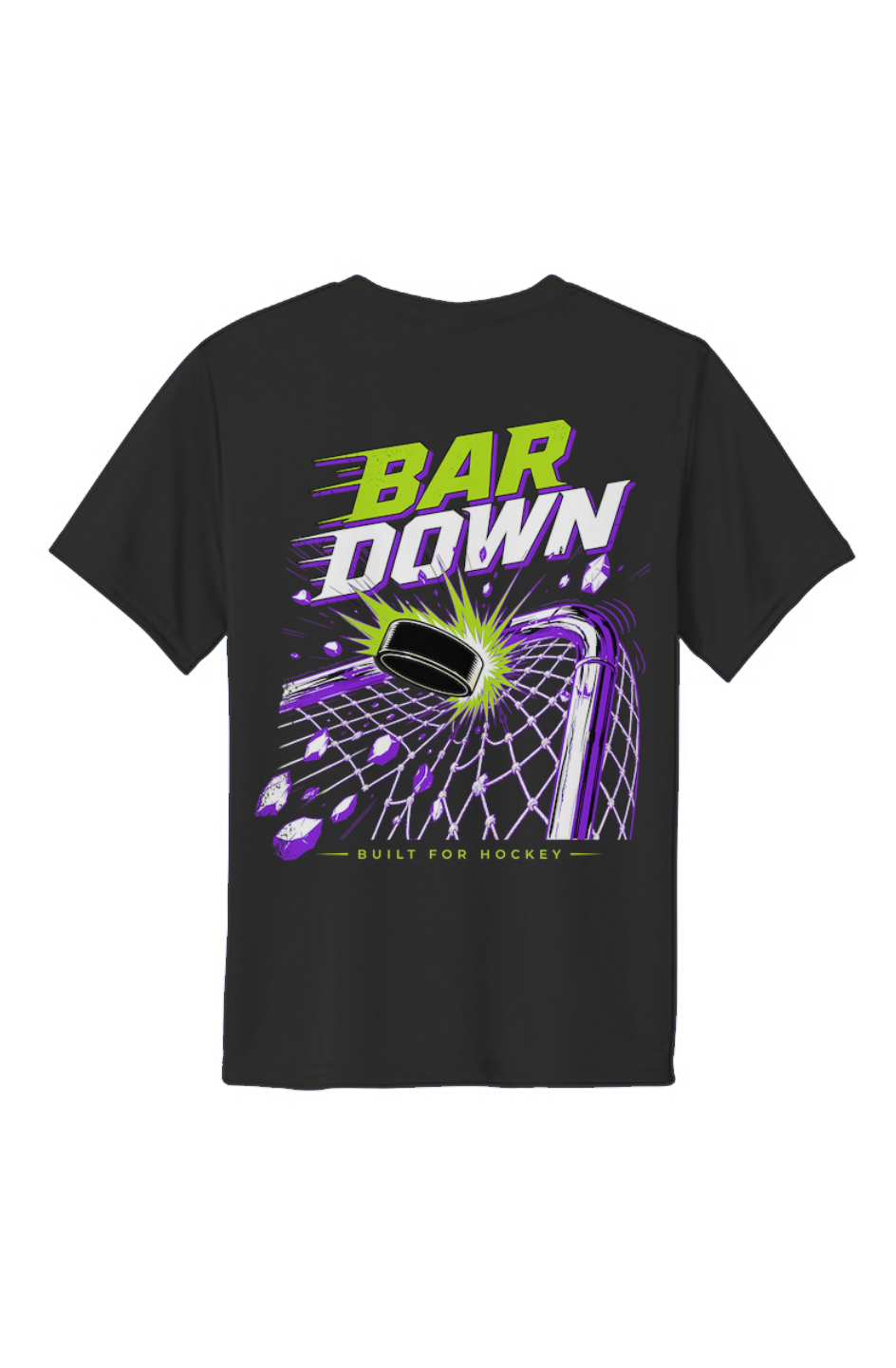 Bar Down Gold Clapper King Youth Performance Tee
