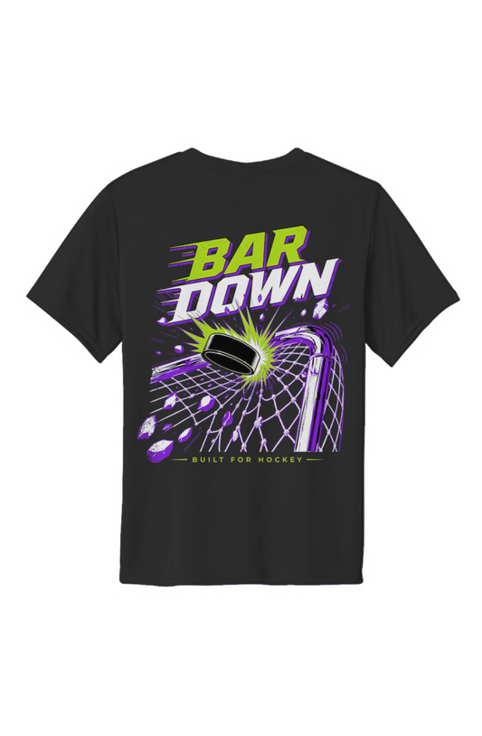 Bar Down Gold Clapper King Youth Performance Tee