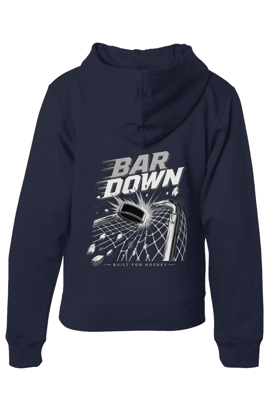 Bar Down Silver Clapper King Youth Hoodie