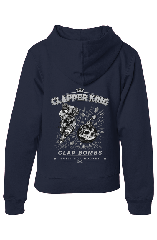 Claps Bombs Silver Clapper King Youth Hoodie