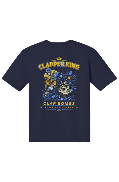 Claps Bombs Clapper King Adult Tee